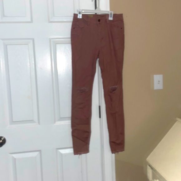 Pink denim ripped jeans - Picture 1 of 2